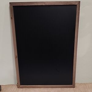 Black Chalkboard with Wooden Frame